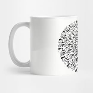 Black Dot Mini Mandala #4 Mug